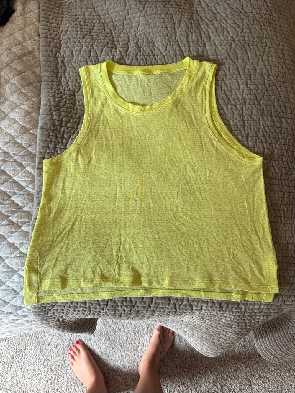lululemon athletica Neon Yellow Sleeveless Tank